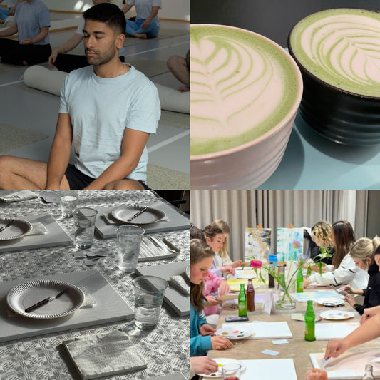 Paint and Matcha im Shades Dortmund Produktcollage