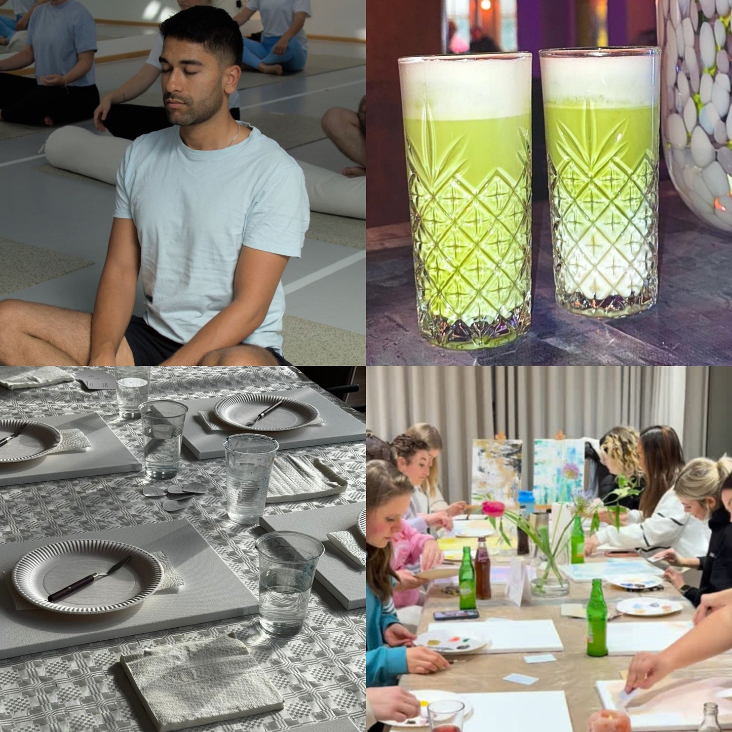 Paint and Matcha im Shades Dortmund Produktcollage