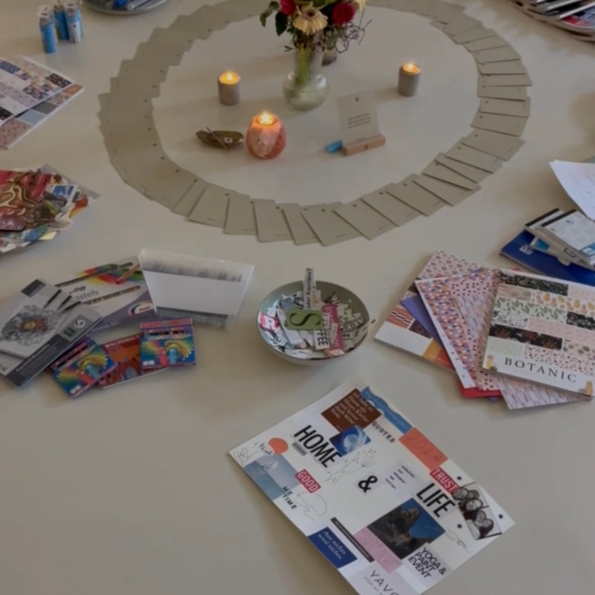 Vision Board Workshop Beginn des Jahres bei YAVO Yoga & Art Events