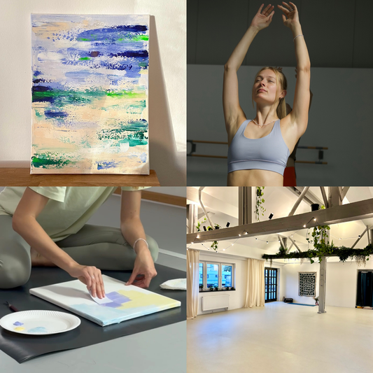 Yoga & Paint Event München März Produktbild